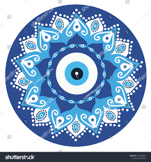 Mandala Greek Evil Eye Vector Symbol Stock Vector Royalty Free 1014243850 Evil Eye Art Greek Evil Eye Evil Eye Design
