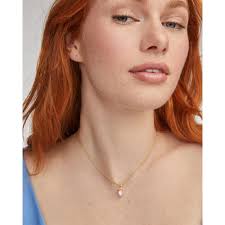 Kendra Scott Hallie Short Pendant Gold Sunrise Watercolor Illusion Necklace