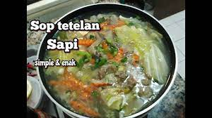 Sop tetelan sapi cocok disantap saat cuaca sedang dingin dan hujan. Resep Sop Tetelan Sapi Yang Simple Enak Youtube