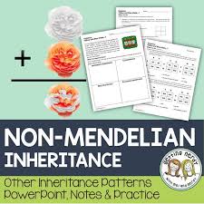 Non Mendelian Inheritance Distance Learning Mendelian Inheritance Genetics Activities Life Science Lessons