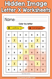 hidden letter x worksheets easy peasy and fun membership
