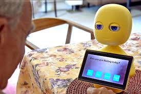 For The Elderly Who Are Lonely Robots Offer Companionship Wsj He was a timid child who had a crush on martha may whovier, one of the prettiest girls in his school, who showed empathy towards him. for the elderly who are lonely robots
