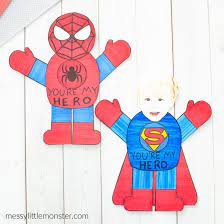 Keep your superhero loving preschoolers busy with these fun superhero activities for preschoolers. Mix And Match Superhero Craft Printable Superhero Template Messy Little Monster