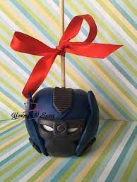 Opitmus Prime Inspired Chocolate Apples Chocolate Apples Gourmet Candy Apples Candy Apples