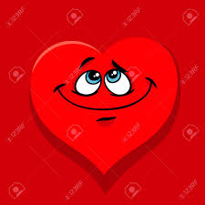 Carte De Voeux Cartoon Illustration De Caractère Coeur Heureux En Amour Le  Jour De La Saint-valentin. Clip Art Libres De Droits , Svg , Vecteurs Et  Illustration. Image 92685441.