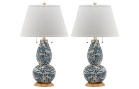Genevieve Swirl Table Lamp Set Blue Table Lamps Under 400 Shop By Price Lighting Category Landing Page On Blue Table Lamp Table Lamp Sets Lamp Sets