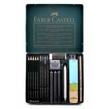 The Faber Castell Pitt Graphite Set Contains About Everything That Any Aspiring Artist Would Need To Start Their Art Supply E Art Supplies Faber Castell Faber