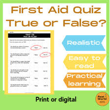 While you will certainly learn some new trivia facts, you will also be a hit at. First Aid Quiz With True Or False Questions And Answers Tpt