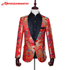 us 71 89 21 off animal print suit jacket red print suit blazer shawl lapel man jacket custom made man top tailor suit blazer jacket p in suit