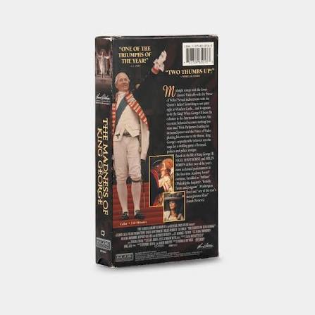 The Madness of King George VHS Tape