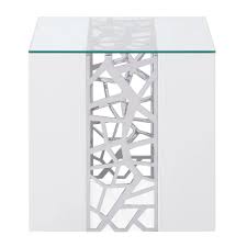 It includes two storage drawers for bedroom convenience and a round swiveling table top. Liera End Table