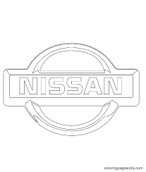 Please adjust image scale settings to your preferred size before printing. Nissan Logo Coloring Pages Car Logo Coloring Pages Coloring Pages For Kids And Adults