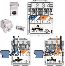 Follow the color sequence for b. Terminating Wall Plates Wiring