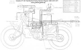 Yamaha dt1 dt1b 250 electrical wiring diagram schematic 1968 1969 here. Yamaha Motorcycle Wiring Diagrams