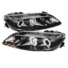 2003 2005 Mazda 6 Black Projector Headlights Mazda 6 Accessories Mazda 6 Car Accessories