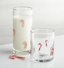 Create a gift or wedding registry too. Candy Cane Drinking Glass Double Old Fashioned Christmas Glassware Table Setting Crate Barrel Katie Considers