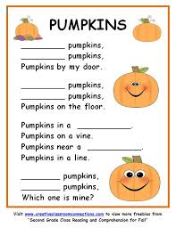 Free Pumpkin Poem Asks Students To Select Adjectives And Nouns To Complete And Customize This A Kindergarten Writing Activities Pumpkin Poem Pumpkin Activities