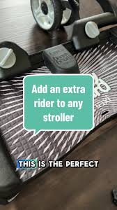 With our @lascal Buggy Board, we are able to extend the use of our single  stroller, even with two kids to tow. Our kids love trading off