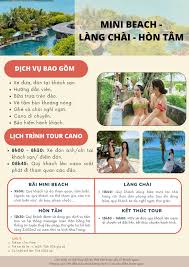TOUR MINI BEACH - LÀNG CHÀI - HÒN TẰM NHA TRANG