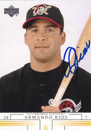 ARMANDO RIOS PITTSBURGH PIRATES SIGNED 2002 CARD SAN FRANCISCO GIANTS WHITE  SOX