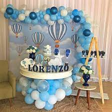 50 Awesome Baby Shower Themes And Decorating Ideas For Boy Baby Shower Themes Baby Shower Balloons Baby Shower Centerpieces