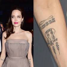 Fans will also enjoy these photos of angelina jolie's tattoos, lesser known angelina jolie facts, and hot photos of angelina jolie from her younger days. Angelina Jolie S 16 Tattoos Meanings Steal Her Style