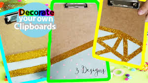 Diy room decor part 1. 3 Diy Clipboard Designs Youtube
