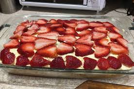 Ingredients 2 Pounds Strawberries 2 Sleeves Graham Crackers 1 8 Ounce Package Cream Cheese Room Temper Strawberry Cream Cheese Icebox Cake Cream Cheese