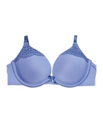 Body Naturals Bleached Denim Lace Trim Push Up Bra Plus Too Zulily Denim And Lace Push Up Bra Bleached Denim