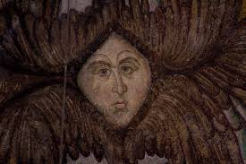 Cherub's face inside Hagia Sophia