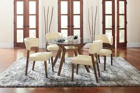 The chairs are made of polypropylene plastic frame. Paxton Mid Century Modern Glass Five Piece Dining Table Set 122180 S5 Dining Room Groups Just Like Home Express