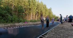 Karli Luik Trampoline Path More Here Http Www Fastcodesign Com 1671342 A Bouncy 560 Foot Long Trampolin Landscape Urban Landscape Landscape Architecture