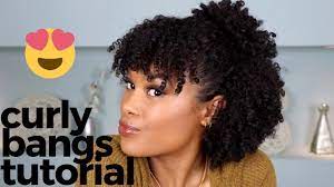 Bangs are one of those beauty topics that can be a real gamble. Curly Bangs Natural Hair Tutorial Alyssa Marie Youtube