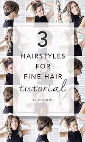 3 Hairstyles For Fine Hair Quick And Easy Styles With A Tutorial Easy Hairstyles Thin Hair Thin Straight Hair Fine Hair Updo