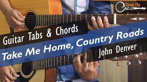 Take Me Home Country Roads Guitar Lesson Tutorial Tabs Chords Guitar Lessons Tutorials Guitar Acoustic Guitar Lessons