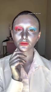 Guy Painted in Silver