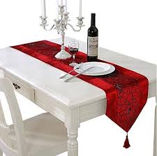 A traditional red and green plaid pattern. Aayu Tartan Plaid Table Runner 14 X 108 Inch Red Scottish Plaid Table Runner For Everyday Party Wedding Table Settings Home Kitchen Table Linens Urbytus Com