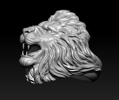 Lion Ring 3d Print Model 3d Art Sculpture Lion Ring Print Models