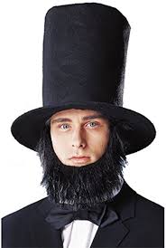 For kids and young adults. Amazon Com Lincoln Hat With Beard Costume Accessory Clothing