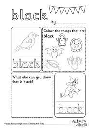 Black Colour Worksheet Color Worksheets Color Worksheets For Preschool Kindergarten Worksheets