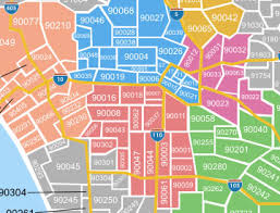 Los Angeles City Zip Code Map Campus Map