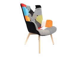 Fauteuil microfibre salon matières : Fauteuil Patchwork Achat Vente De Fauteuil Pas Cher