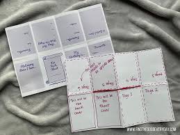 The left side of the paper should be the back page, and the right should be the front. Creating A Mini Book Using 1 Sheet Of Paper The Reading Residence