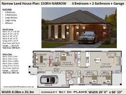 Build region brisbane, gold coast, sunshine coast. Small Land 4 Bed House Plans 4 Bedroom Design Australia Etsy