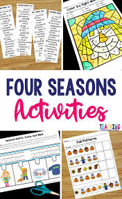 Happy summer coloring pages to print. Four Seasons Activities For Prek And Kindergarten Teaching Where You Re Called