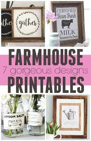 Free Farmhouse Printables These Gorgeous Prints Are Perfect For Framing And Put Home Decor Farmhouse Printables Handmade Home Decor Handmade Home