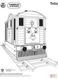 Thomas, james, percy, emily and other engine friends are present in these several drawings to color. Toby From Thomas Friends Super Coloring Train Coloring Pages Thomas And Friends Coloring Pages