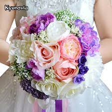 Anemones and roses are both in season in the fall, and this bouquet by courtney inghram is a beautiful nod to roses are in season all year long, including the fall, and we love how this bouquet mixes standard. Romantic Wedding Bouquet Mixed Colors Brooch Bouquet Wedding Accessories Artifical Wedding Flowers Bridal Bouquets Fe11 Brooch Bouquet Romantic Wedding Bouquetswedding Flowers Bridal Bouquets Aliexpress
