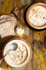 Soupe Cremeuse Au Poulet Et Riz Brun A La Mijoteuse Emilie Murmure Recette Riz Brun Cremeux Soupe