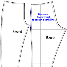 Measure From The Waist Seam To The Crotch Line On The
